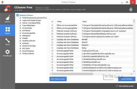 CCleaner - Download - Kostenlos & schnell auf WinTotal.de