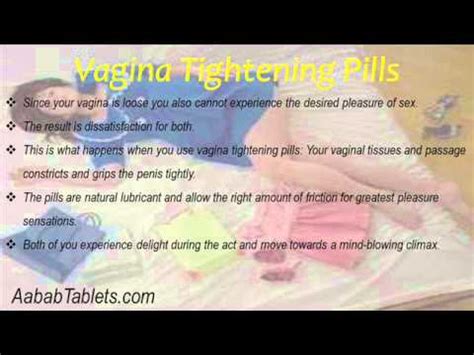 Which Vagina Tightening Pills Should I Use To Get A Tighter Experience During Sex YouTube