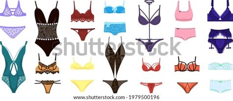 Collection Elegant Lingerie Sexy Lingerie Set Stock Vector Royalty Free Shutterstock