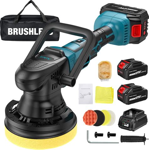 Avhrit Cordless Car Buffer Polisher Brushless Inch Portable Buffer