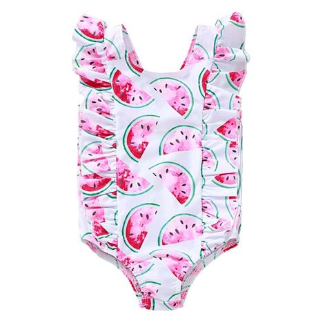 Baby Meisjes Zomer Luipaard Print Bikini Een Stuk Vicedeal
