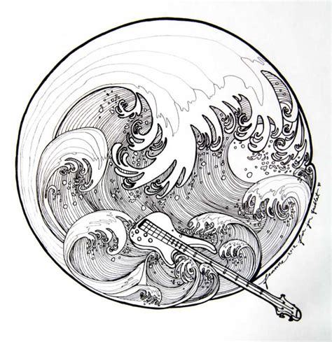 Bass Guitar Coloring Page Wikipooster