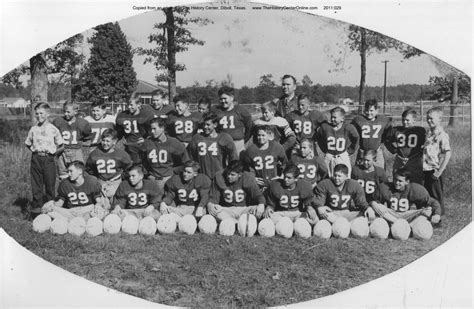 Diboll Football Team Junior High Or High The History Center