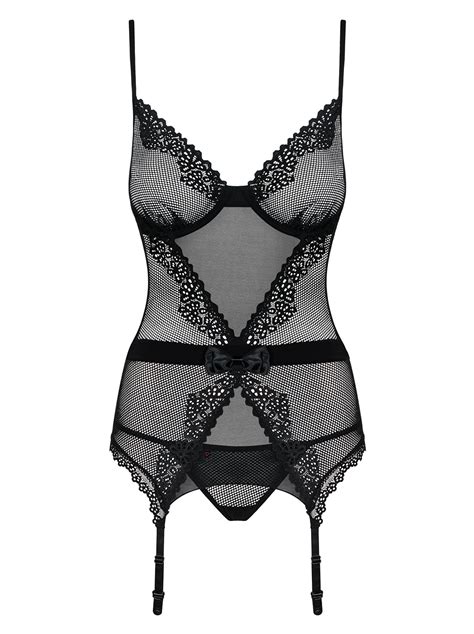 Schwarze Corsage Corsagen Club Hot Fashion Odretto Highheels