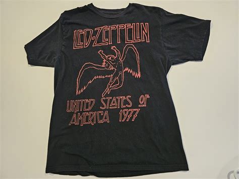 Led Zeppelin United States Of America 1977 Mens Large EBay