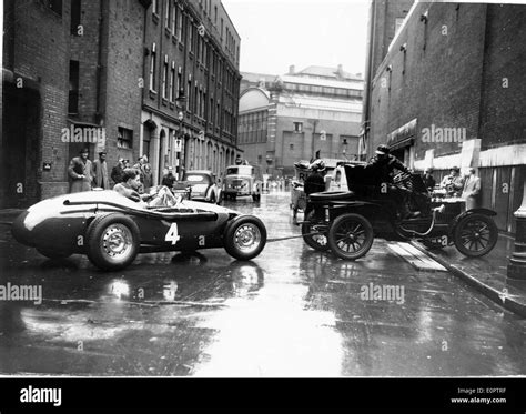 Dec London Uk The Racing Driver Ron Flockhart Seated In A