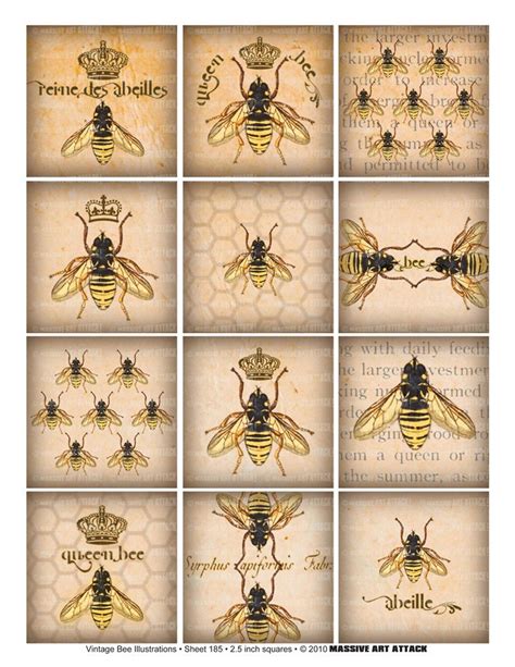 Free Vintage Bee Printables