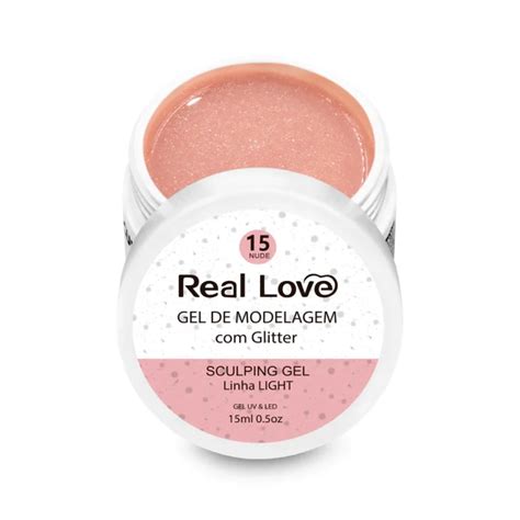 Gel Sculpting Nude Para Unhas Glitter Ml Real Love Usina Das Unhas