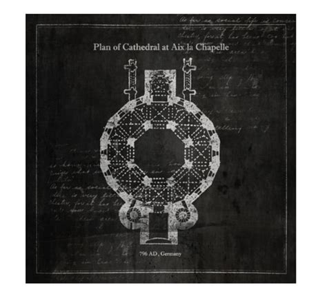 Plan of Cathedral at Aix la Chapelle - Zin Home