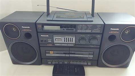 Panasonic Rx Dt680 Portable Stereo Component Cd System Boombox Am Fm Dual Cassette Player And