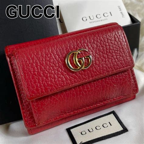 Gucciグッチ財布 折りたたみ財布 三つ折り財布プチマーモント【良品】おすすめ Blogknakjp