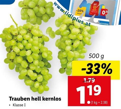 Trauben Hell Kernlos G Angebot Bei Lidl