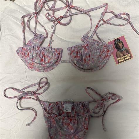 STRAWBERRY MILK MOB Bikini Set Top Is Not Depop
