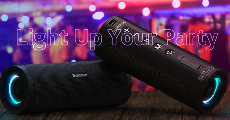 New Tronsmart T6 Pro 45W Bluetooth 5.0 Speaker with LED Light IPX6 24H ...