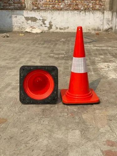 Orange Plastic Soft Pvc Traffic Cone For Road Safety Kg At Rs