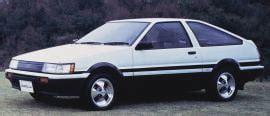 Toyota Corolla Liftback GT Trueno AE86 Fiches Techniques 1983 1987