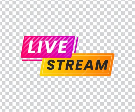 Premium Vector A Logo For The Live Stream A Logo For The Live Stream