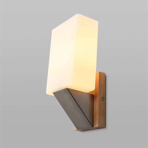 Solid Wood Wall Lamp Bedroom Restaurant Oak Lamp Shade Fashion Simple Unique Wall Lamp Mz33 In