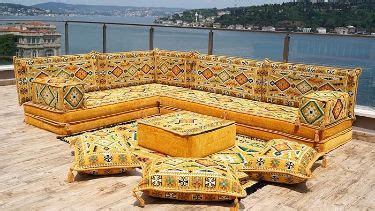 Thickness Yellow Shaped Floor Sofas Arabic Sofa Seating Floor