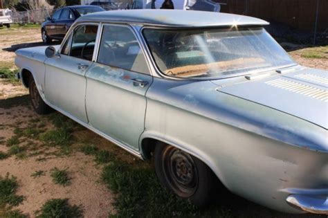 1963 Corvair 4 Door This Car Has A Straight Body All Chrome Is There