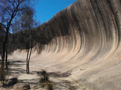 Wave Rock - Strange Formation like Breaking Ocean Wave