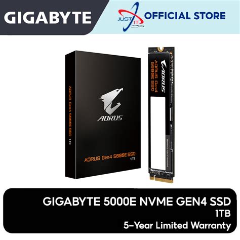 GIGABYTE AORUS Gen4 5000E SSD 500GB / 1TB ( AG450E500G-G / AG450E1TB-G ...
