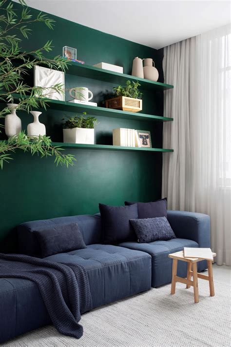 Decoração De Sala Com Sofá Verde - Decoração de sala verde: 16 projetos inspiradores com a cor que é tendência