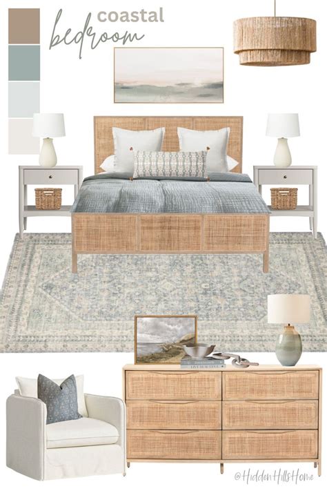 Coastal Bedroom Decor Mood Board With Seafoam Green Accents Gorgeous