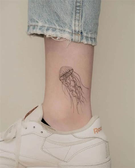 Micro Realism Tattoo Ideas For Men And Women Jellyfish Tattoo