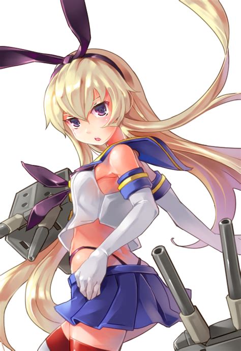 KanColle Shimakaze Bysrx61800 Blonde Hair Blue Eyes Kantai Collection Manga Pictures