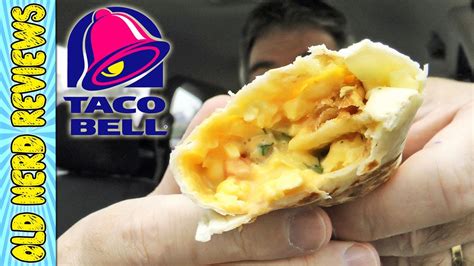 Taco Bell Grilled Breakfast Burrito Fiesta Potato Review 🌮🔔🌯 Youtube