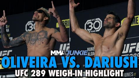 Charles Oliveira Beneil Dariush Make Weight For UFC 289 Huge