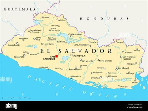 El Salvador Capital Map | Images and Photos finder