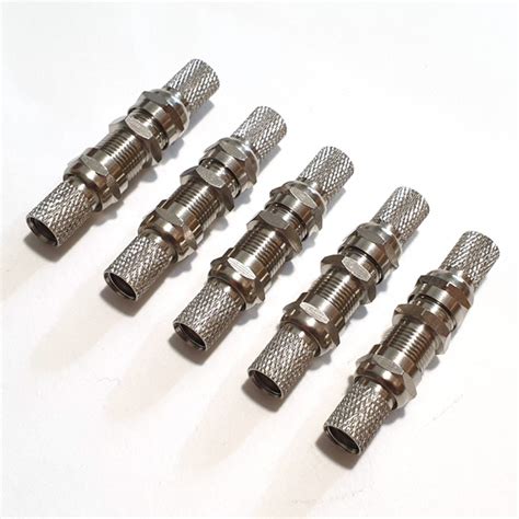 Соединитель ТВ кабеля медный / 5 шт / F разъем CADENA резьбовой RG6 ...