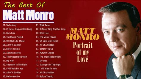 Matt Monro Greatest Hits 2024 Best Songs Of Matt Monro Playlist