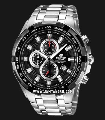 Casio Edifice Ef D A Ef D Avdf Chronograph Black Dial Stainless