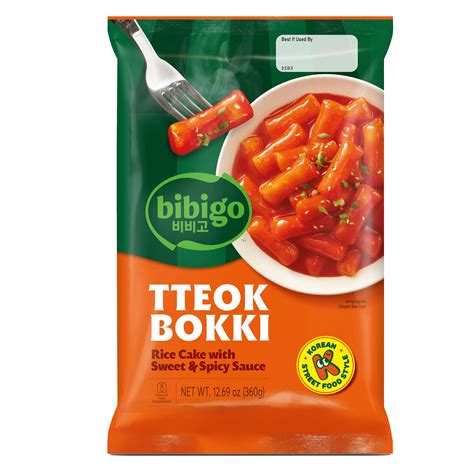 bibigo Korean Street Food-Style Sweet & Spicy Tteokbokki Rice Cakes
