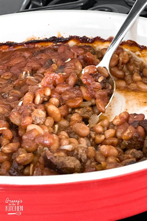 Southern Baked Beans With Ground Beef Grannys In The Kitchen