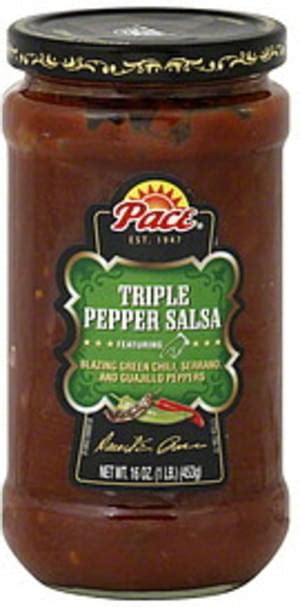 Pace Triple Pepper Salsa 16 Oz Nutrition Information Innit