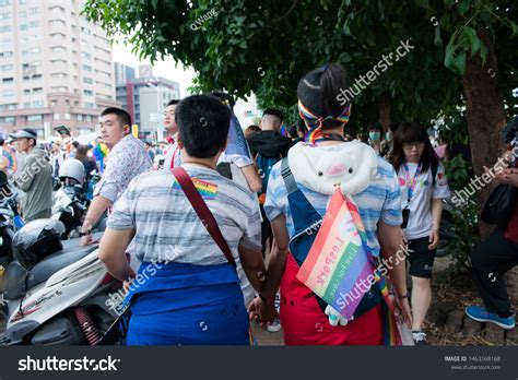 Lesbian Couple Were Holding Hands Walked Stock Photo Shutterstock