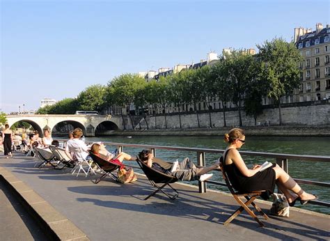 Paris Plages Along The Banks Of River Seine French Moments