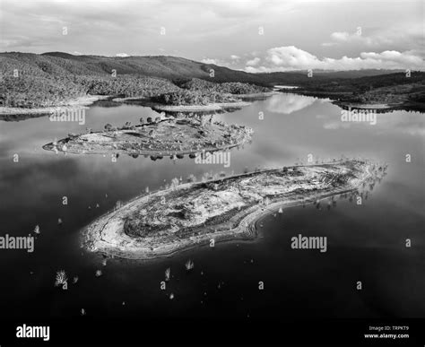 An aerial of Googong Dam, NSW Stock Photo - Alamy