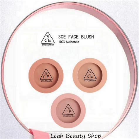 3CE MOOD RECIPE FACE BLUSH 5g MONO PINK NUDE PEACH ROSE BEIGE เนอนมและเรยบเนยน Shopee