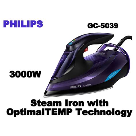 Philips Azur Elite 3000W Steam Iron With Optimal Temp Technogy GC5039 ...