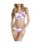 Fashion Women S Criss Cross Floral Printed Padded Swimsuit Bikini Set Floral Printed Cz Yx Cold