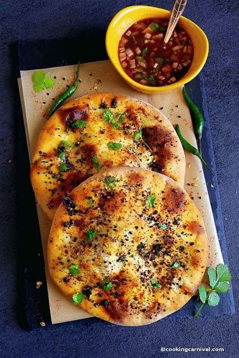 Paneer Kulcha Oven Stove Top And Air Fryer Method Cooking Carnival