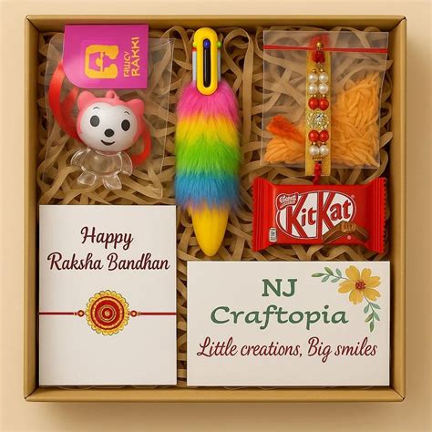 premium raksha bandhan gift hamper designer rakhi combo box  rs