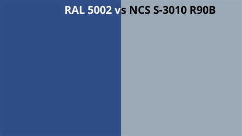 Ral 5002 Vs Ncs S 3010 R90b Ral Colour Chart Uk