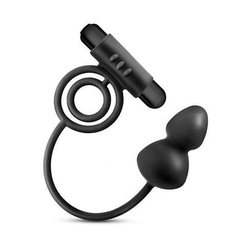 Plug Anal Con Anillo Vibrador Doble Platinum Sex Shop Coquetas