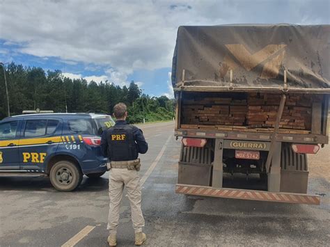 Prf Apreende Dois Carregamentos De Madeira Irregular Em Rond Nia